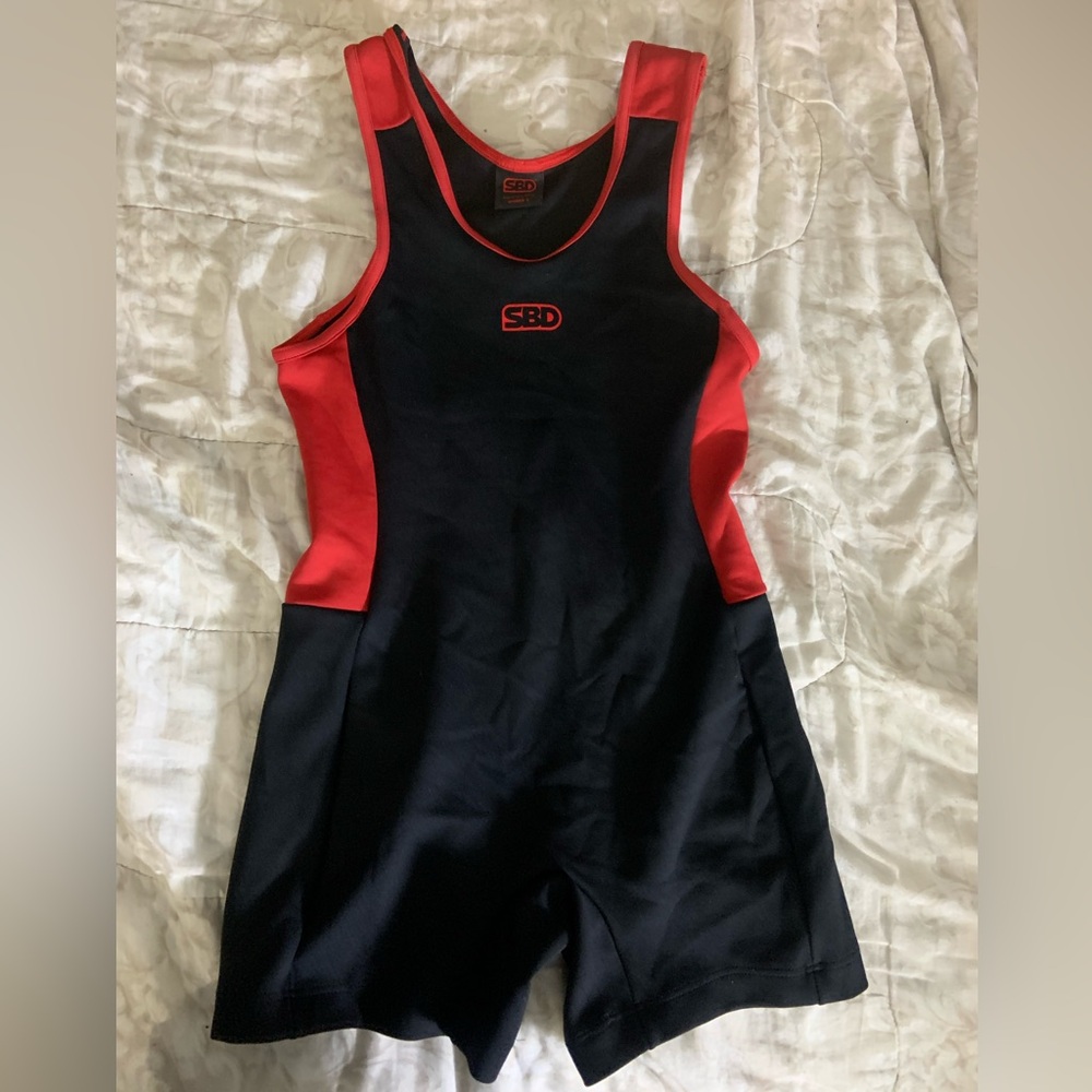 SBD L women’s singlet - Red and Black
